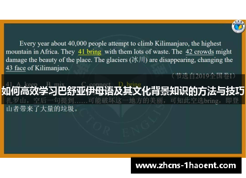 如何高效学习巴舒亚伊母语及其文化背景知识的方法与技巧